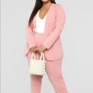 Pink pantsuit